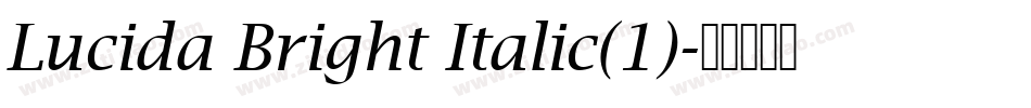 Lucida Bright Italic(1)字体转换